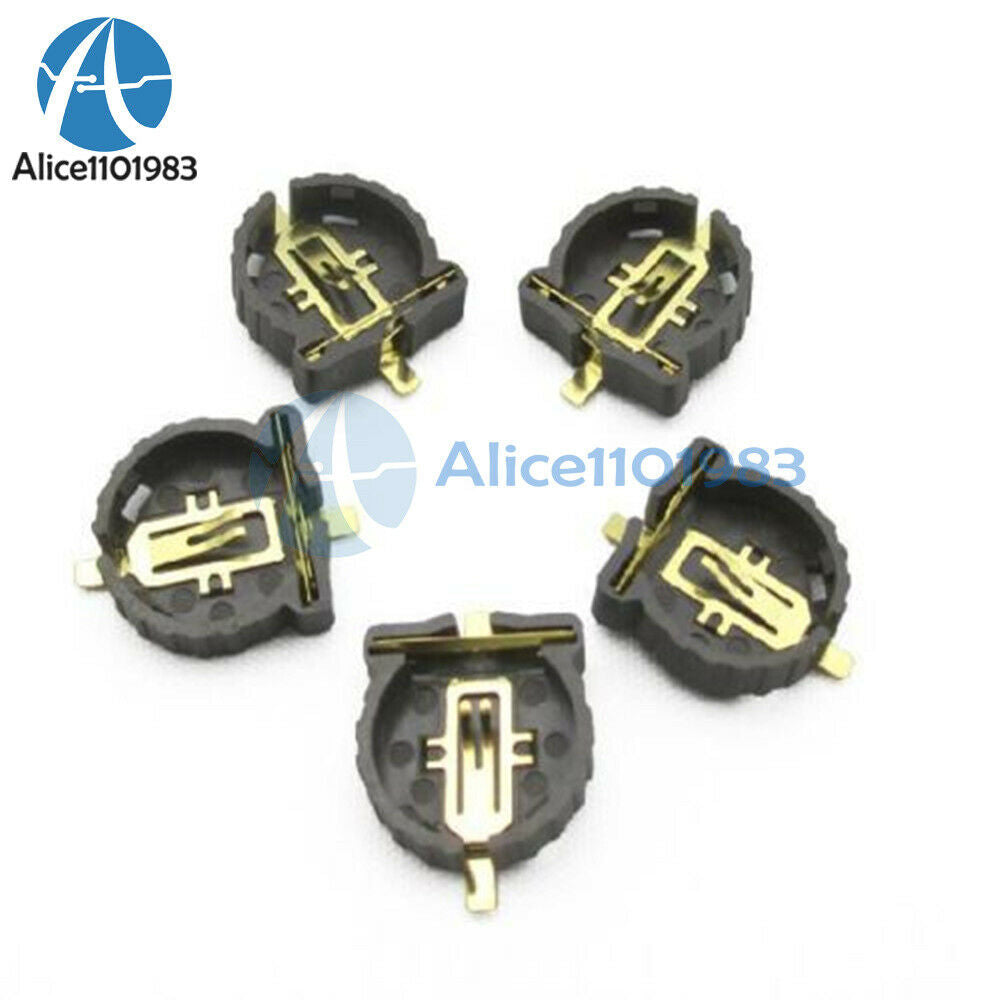 50PCS CR1220 Button Battery Socket Clip Holder Box Case Portable
