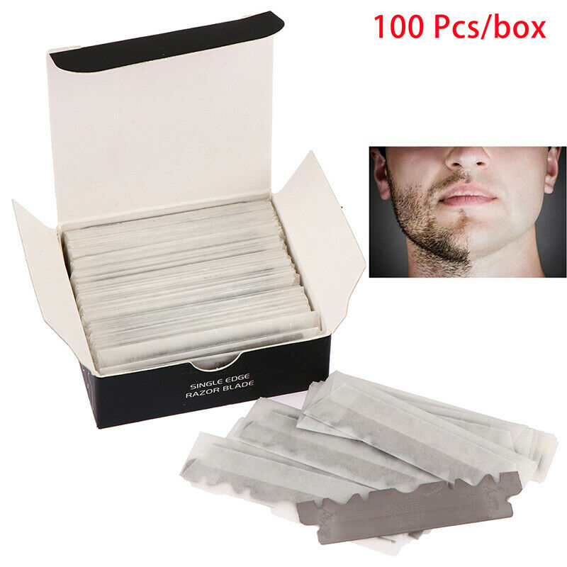 100 Pcs Double Edge Shaving Razor Blades For Men Face Care Shaving Manual Sha DF