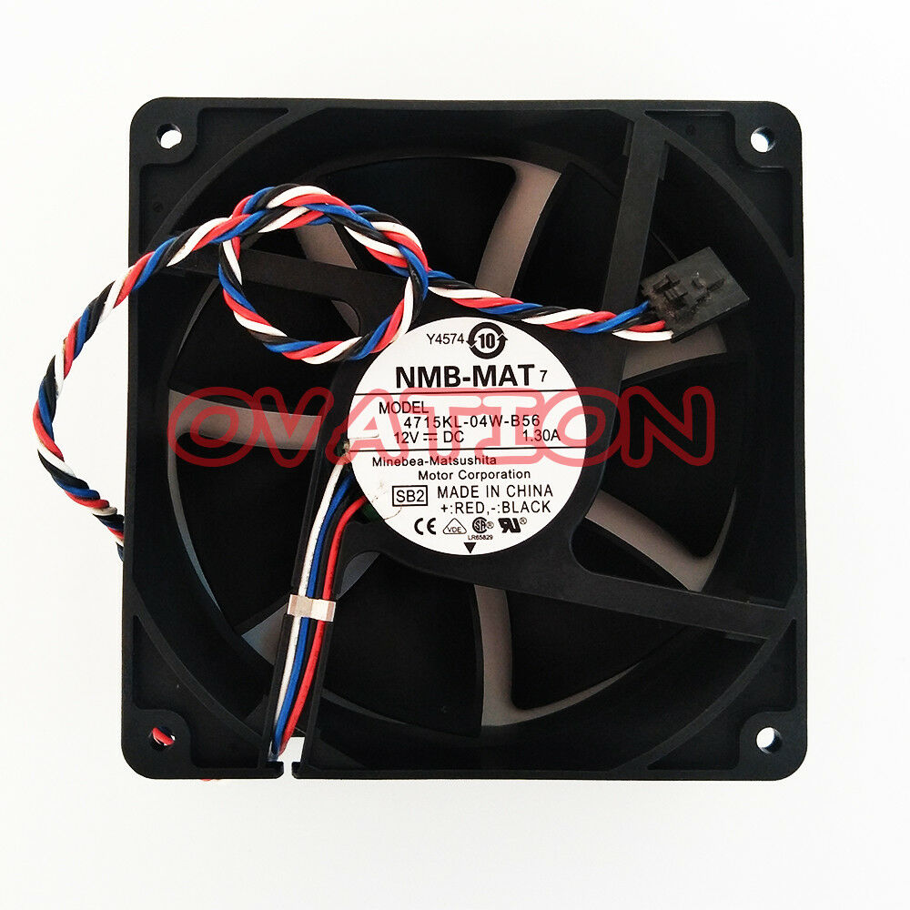 for NMB MAT 4715KL-04W-B56 4Pin 12V 1.30A PWM Fan Dell