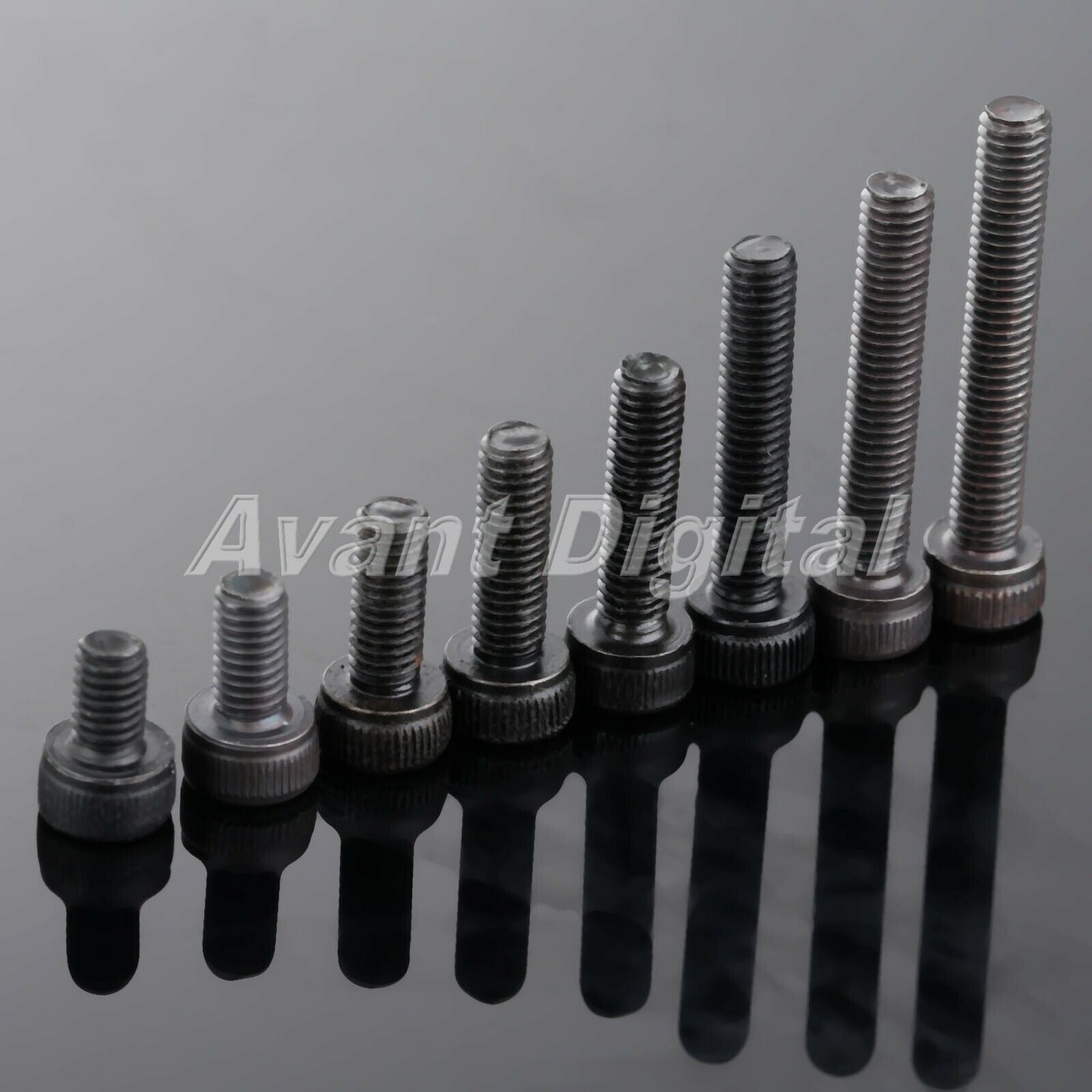 120PCS M3 Hex Socket Round Cap Head Screws Bolts Assortment Set Carbon Steel Kit