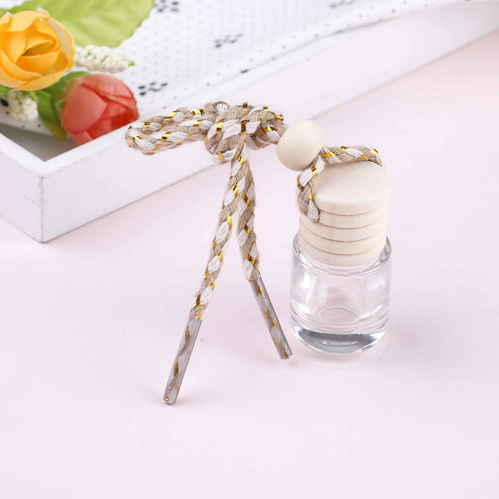 1PC car empty clear perfume glass bottle pendant auto interior home orname.l8