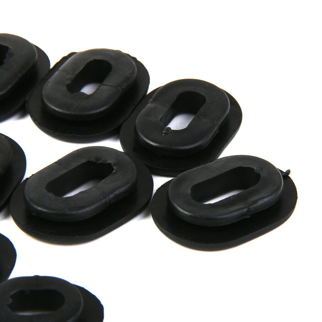 60pcs/Set Oval Round Rubber Side Cover Grommet For Motorcycle CG125