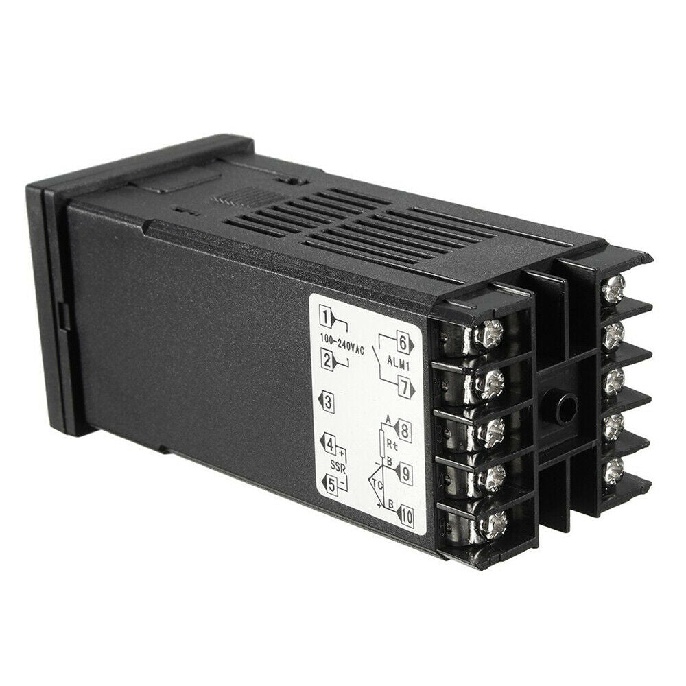 REX-C100 100-240V Digital PID Temperature Controller+40A SSR+ K Thermocouple