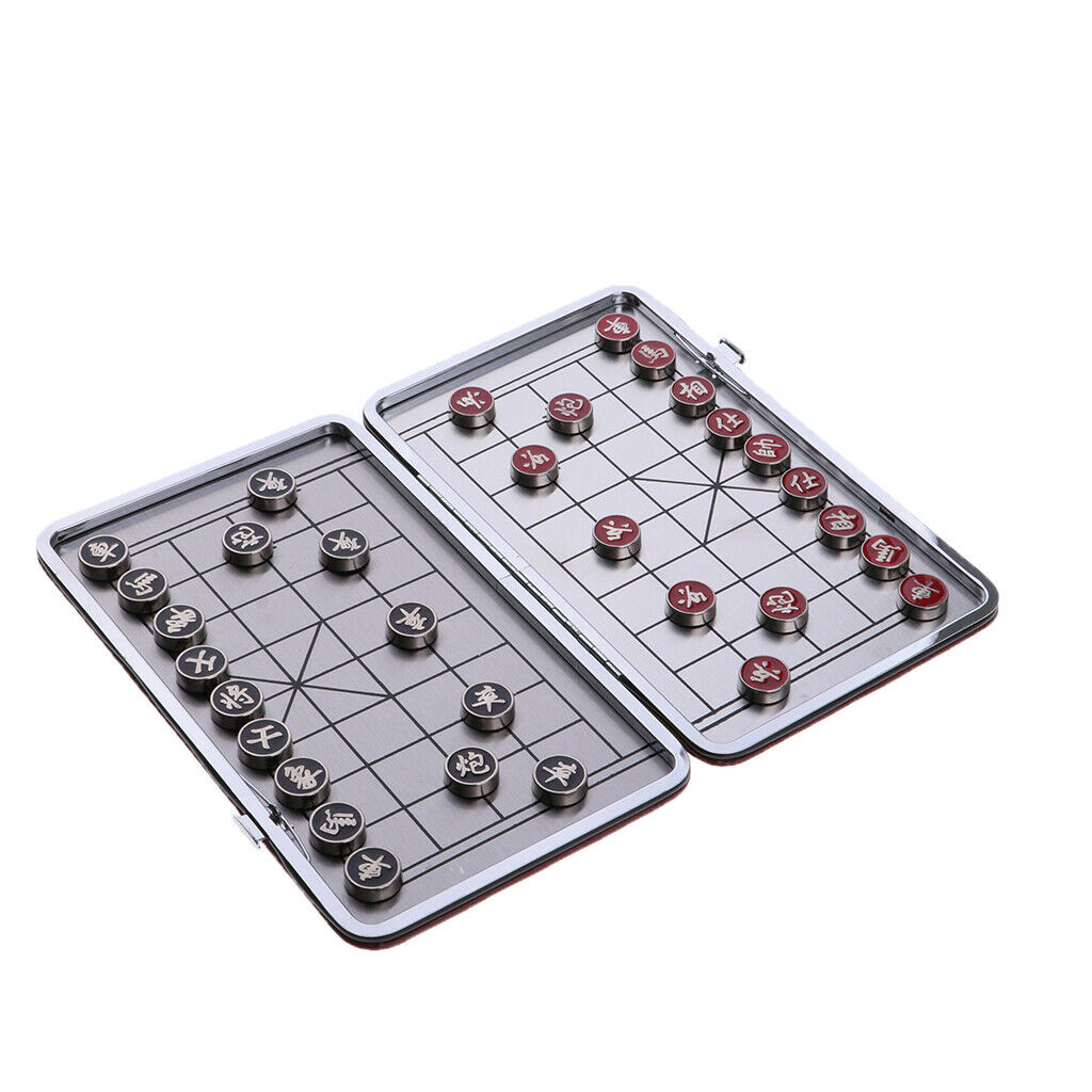 Chinese Chess Checkers Chessboard Foldable for Table Entertainments