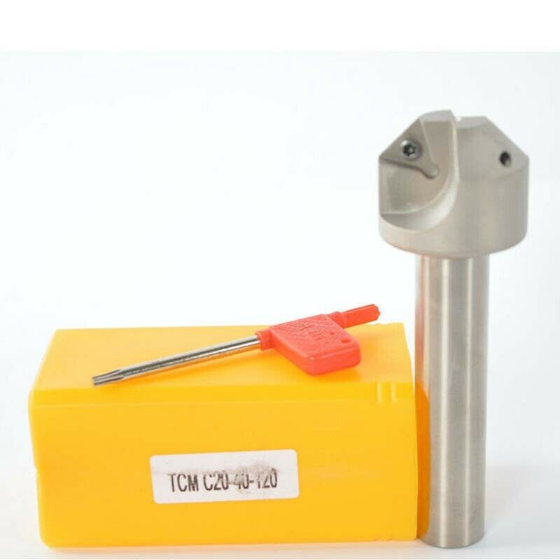 45°TCMT C20-40-120 straight shank centering chamfering cutter+TCMT16T304 BP1125
