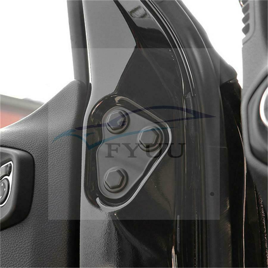 Door Lock Cover Screw Protector Trim For Jeep Wrangler JL JT Willys 2018-2021