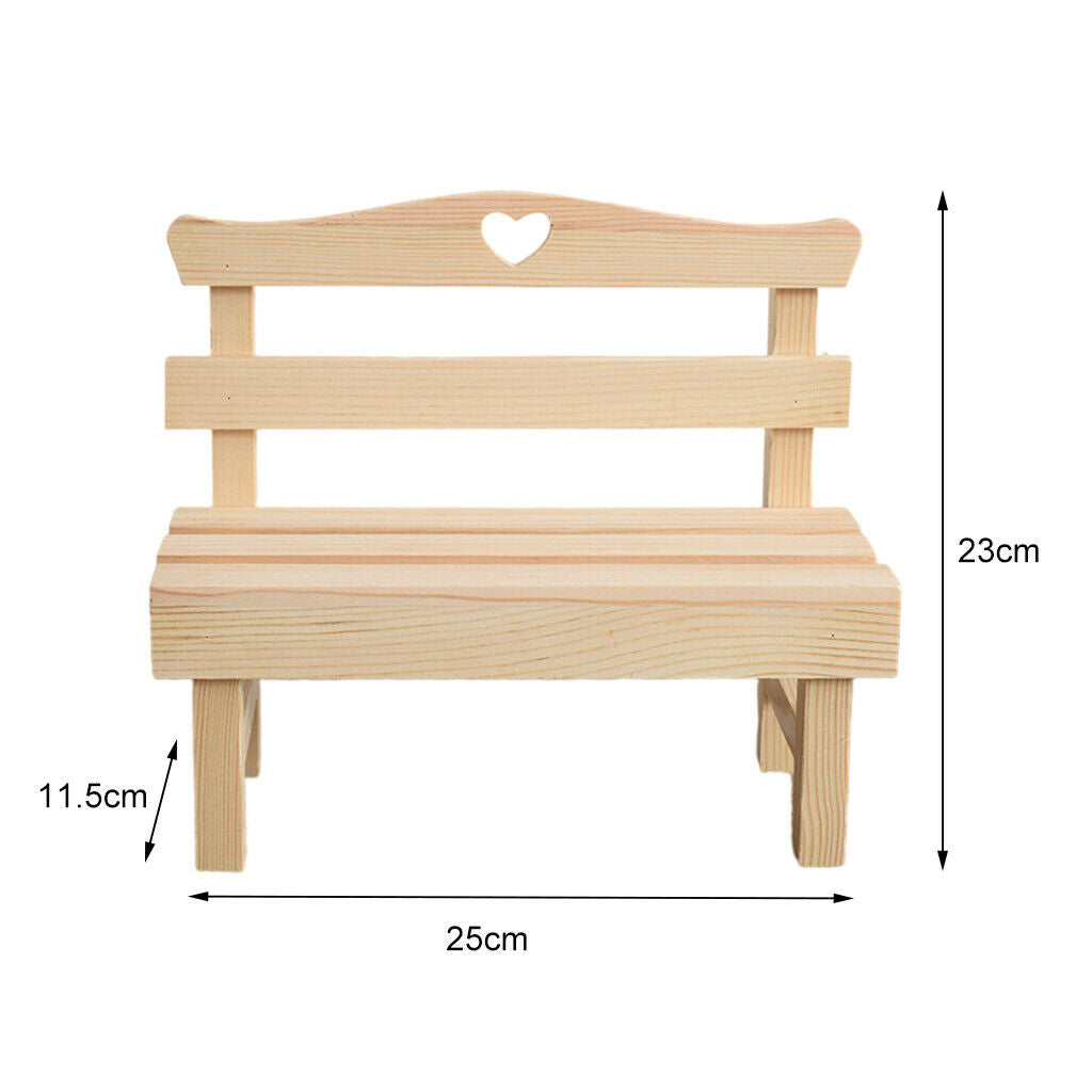 2PCS Decor Chair Set Home Party Decor Ornaments Creative Craft Kids Gifts