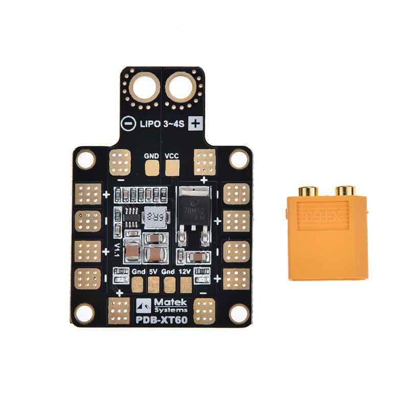 1pc pdb xt60 bec 5v/12v power distribution module board for fpv drone qua.l8