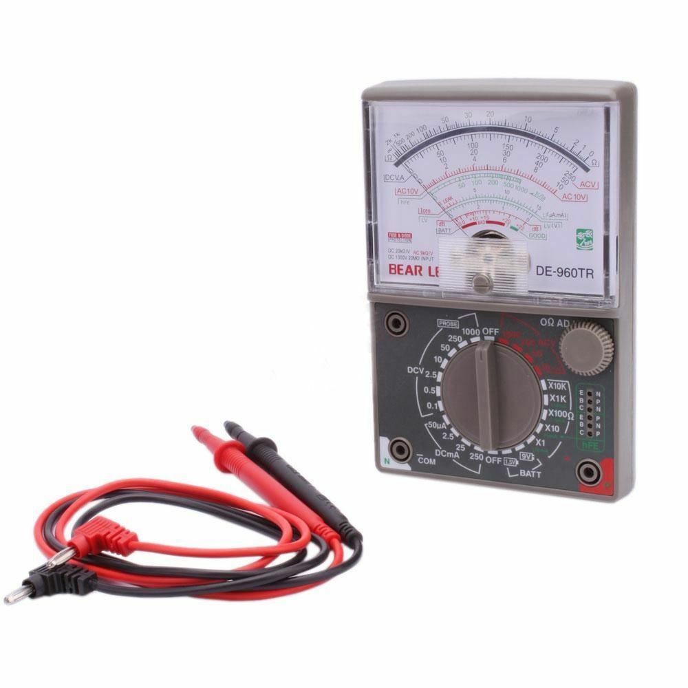 New DE-960TR Range AC DC Pointer Type Analog Meter Multimeter Voltmeter Tester