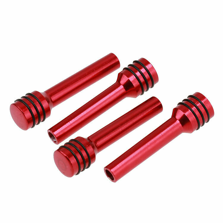 4Pcs 50mm Red Billet Aluminum Interior Door Lock Knobs Pins For Car Auto Hot Rod