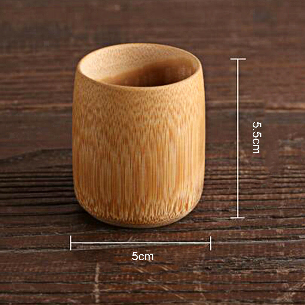 Portable Bamboo Tea Cups Beer Tumbler Coffee Wine Milk Sake Drinking Cup C