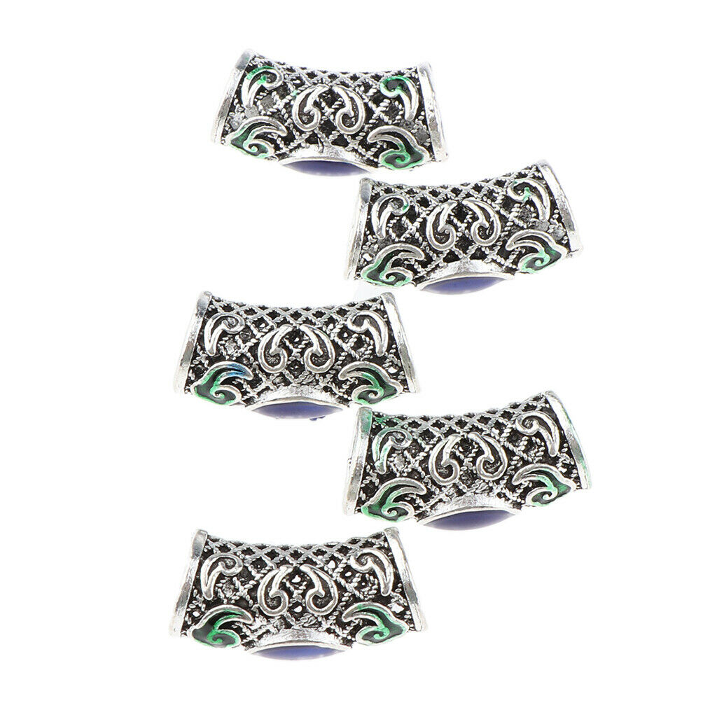10 Pack Viking Beads Hair Beards Decors Bracelet Pendant Jewelry DIY