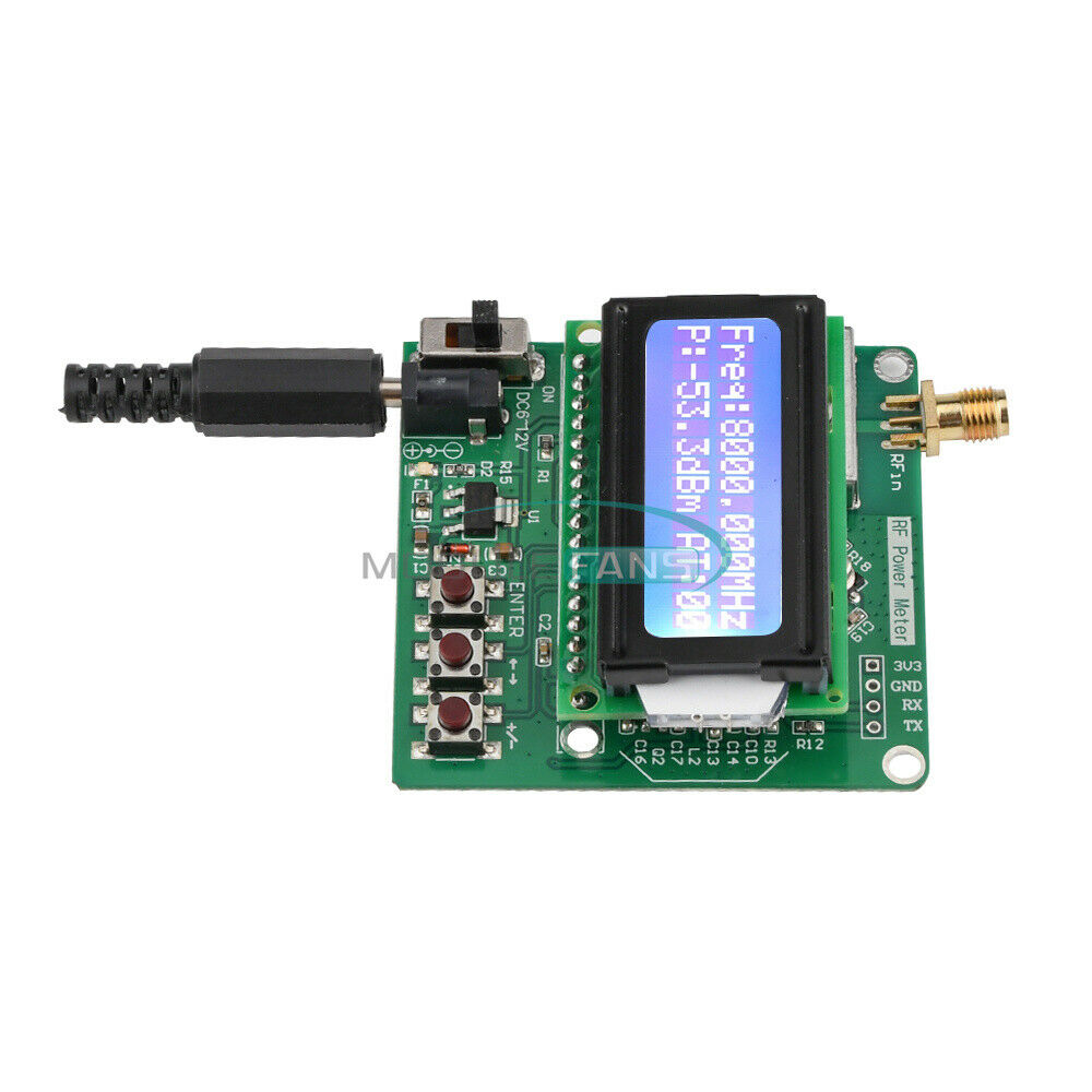 1M-8G RF Power Meter -60 to -5dBm LED Digital Display Signal Strength module