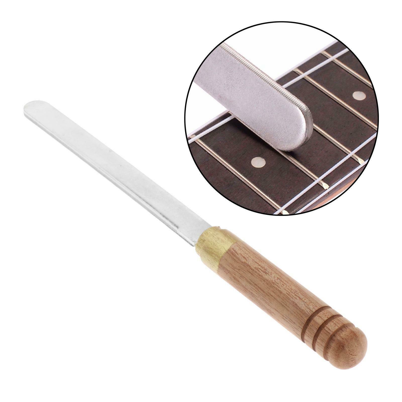 Guitar Steel Fret File Leveling Luthier Repairing Tools Kit for Bass Guitar