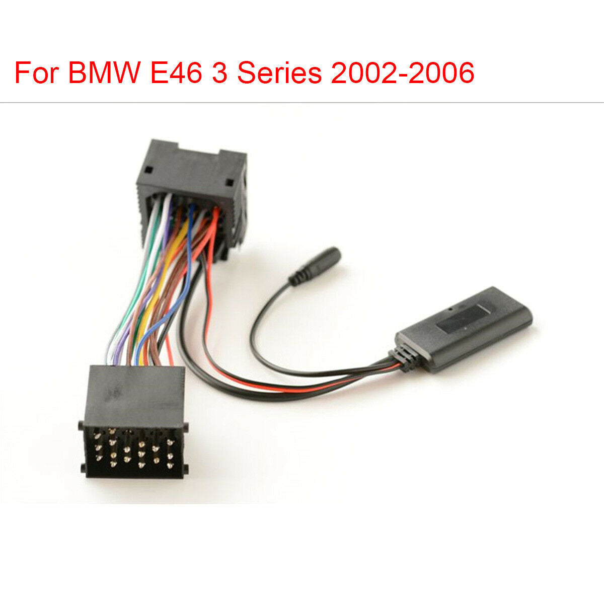 10Pin Car Radio Bluetooth AUX Audio Cable Adapter For BMW E46 3 Series 2002-2006