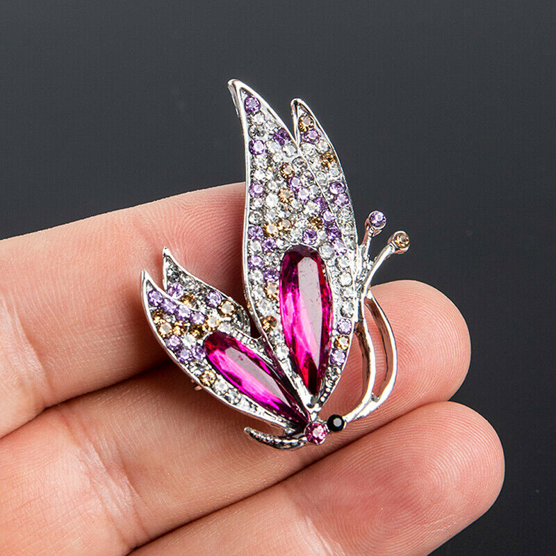 Korean Elegant Crystal Brooch Gift Fashion Alloy Jewelry Women Corsage Pin G Rf