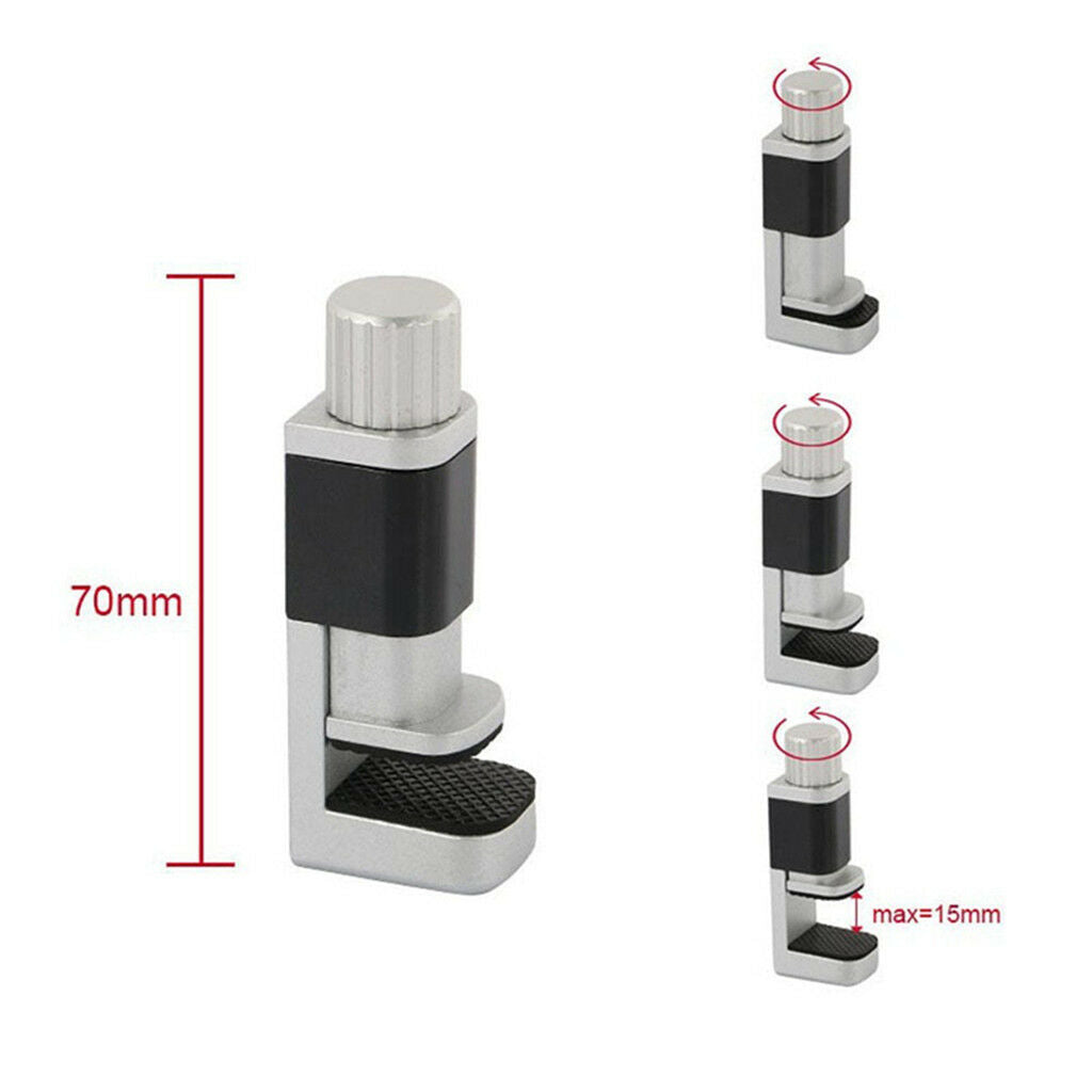 4x Metal Clip Fixture for Phone LCD Digitizer Screen Fastening Rubber Clamp