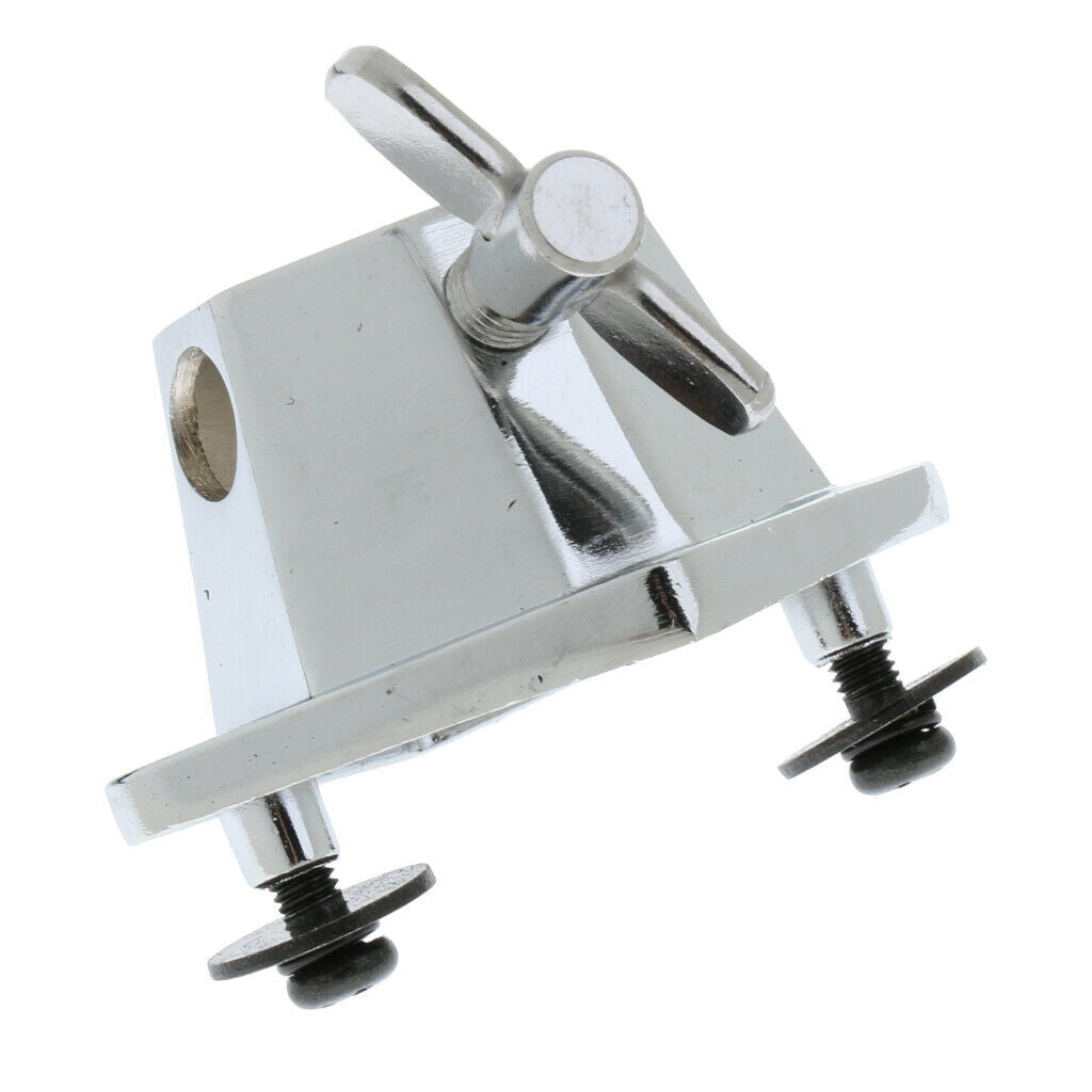 3x Chrome Tom-Tom Drum Leg Bracket Instrument Mounting Rack Access Metal