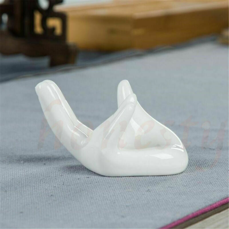 Ocarina White Ceramic Hand Holder Support Stand For 6 Holes 12 Holes Flute Deocr