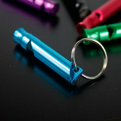 5pcs/ Set Camping Hiking Survival Whistle Small Size Aluminum Emergency Whistle