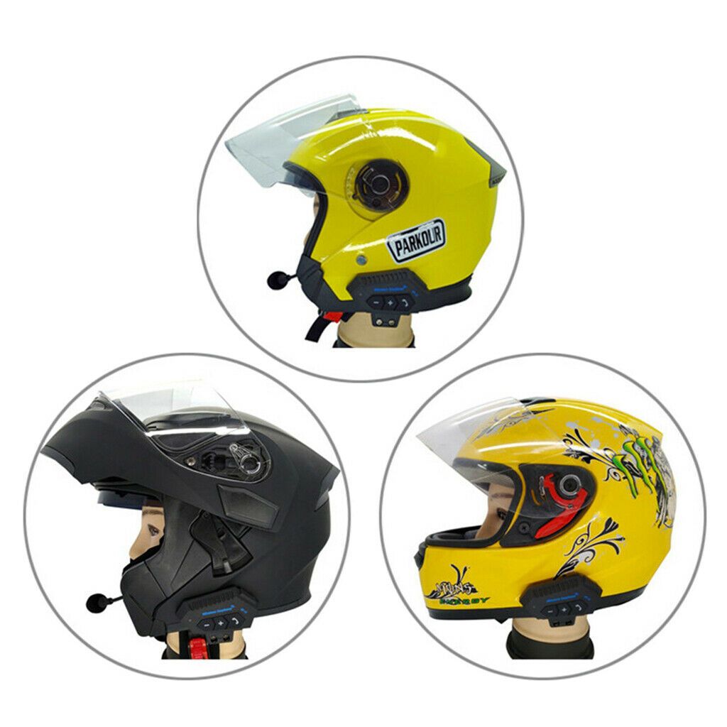 Motorcycle Helmet Headset Intercom Bluetooth Headphones Speaker Handsfree