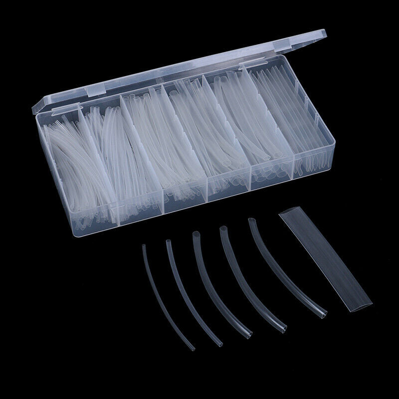 150Pcs Clear 100mm 2:1 Heat Shrink Tubing Polyolefin Transparent Tube S WF