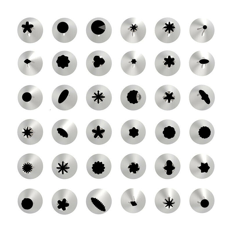 72Pcs Cake Decorating Set Kit Tips Pastry Bags Nozzles Bakery Supplies Tool