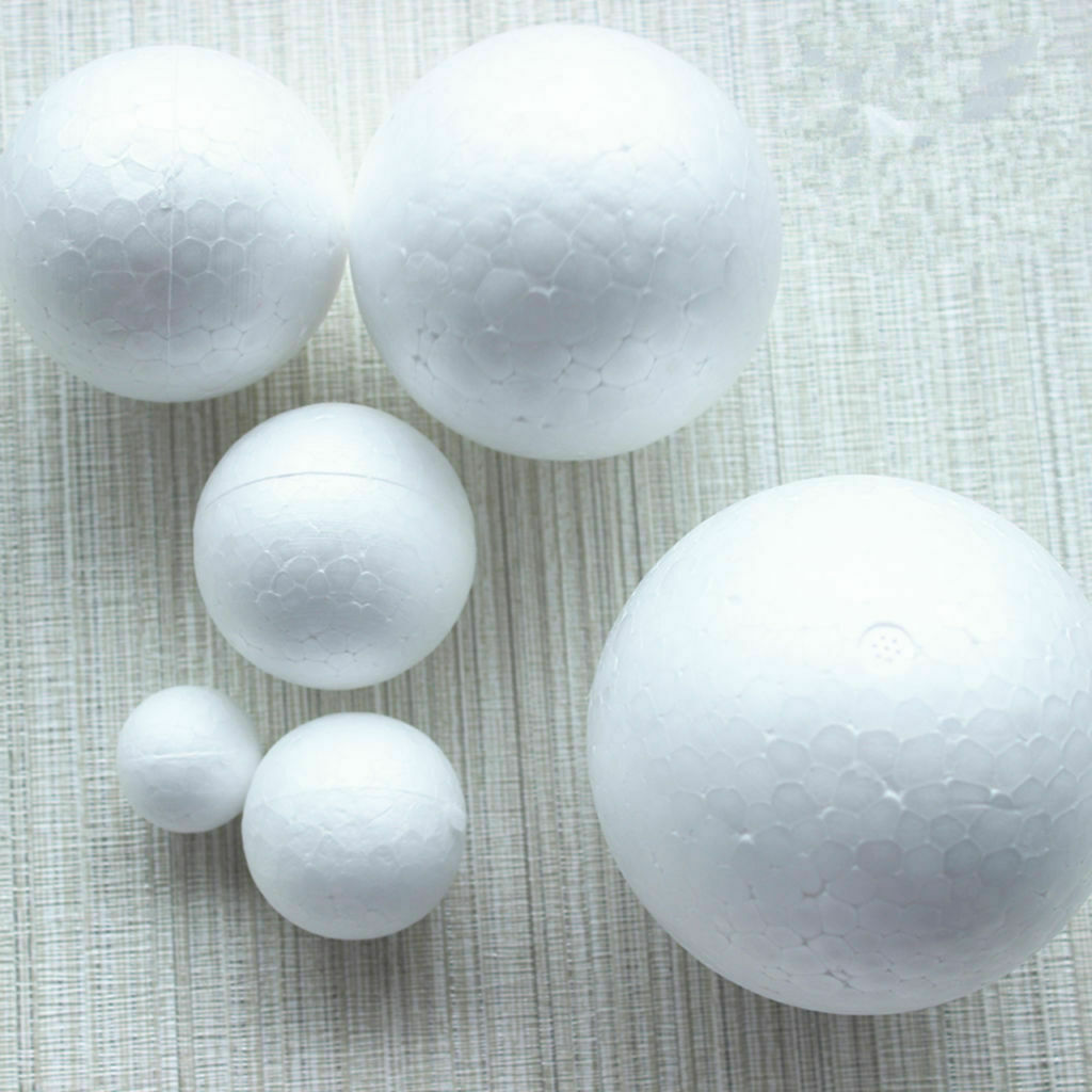3X Mini Foam Ball Polystyrene Foam Balls Party Decor Making Kids Gifts 250mm