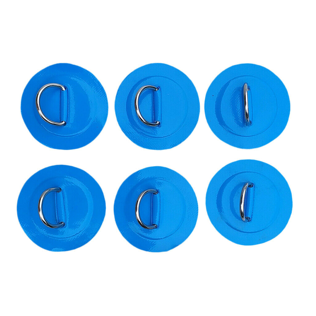 Premium Stand Up Paddleboard   Bungee Deck Rigging Kit D-ring Patch Blue