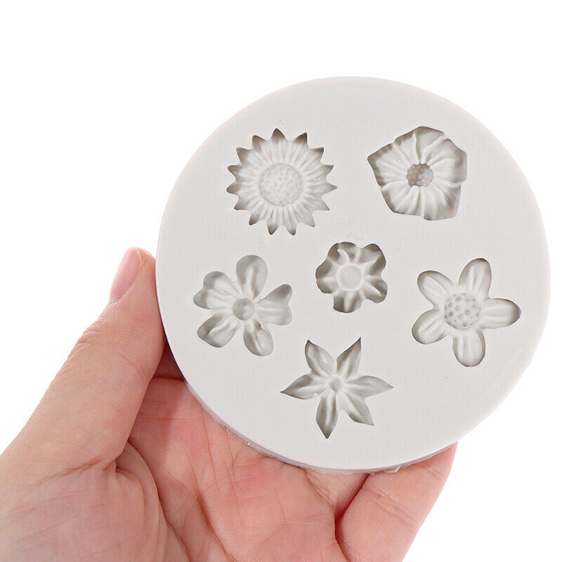 DIY Flowers Cake Shape Silicone Mold Decoration Chocolate Sugar Clay Craf.l8