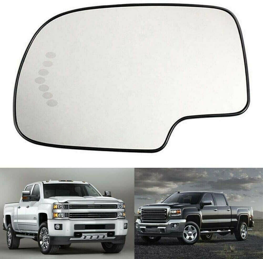 Mirror Glass Heated Turn Signal Pair Side LH&RH Fit Chevy GMC Cadillac 2003-07