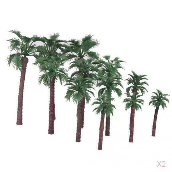 12pcs Grave Railroad Tree Landscape Palm Game Trees