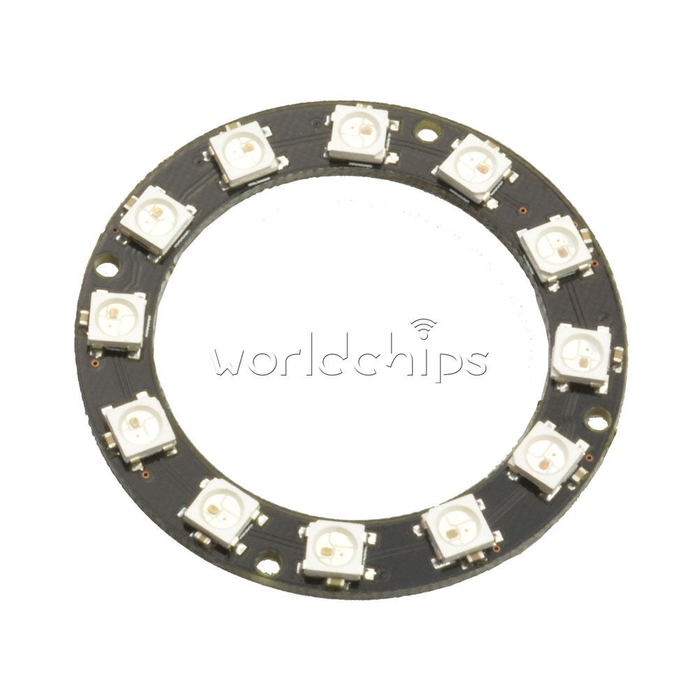 Round 5050 12-Bit RGB LED Ring WS2812 Decoration Bulb Perfect For Arduino