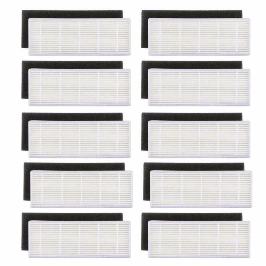 20pcs HEPA & Sponge Filters Replacements for ilife A4s A6 A4 A40 DN621