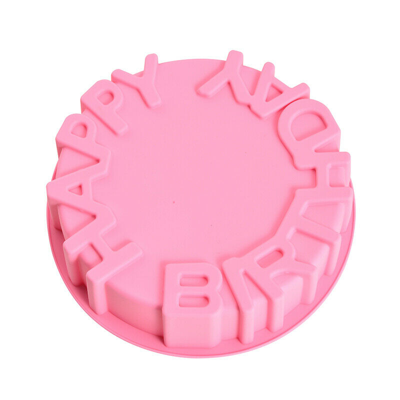 Round Silicone Cake Baking Mold DIY Birthday Bakeware Pastry Cake Decor T.l8