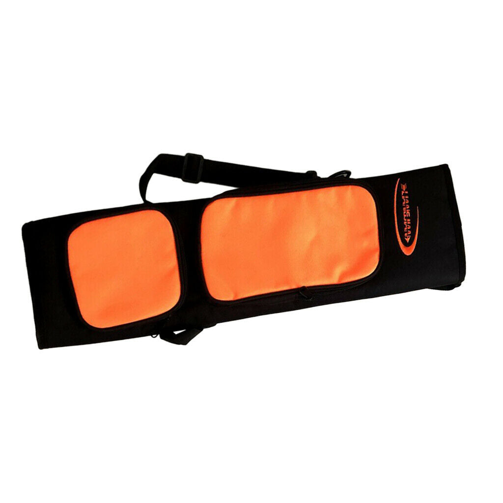 Canvas Back Archery Arrow Quiver Arrow Holder Bag Hunting Equipment orange