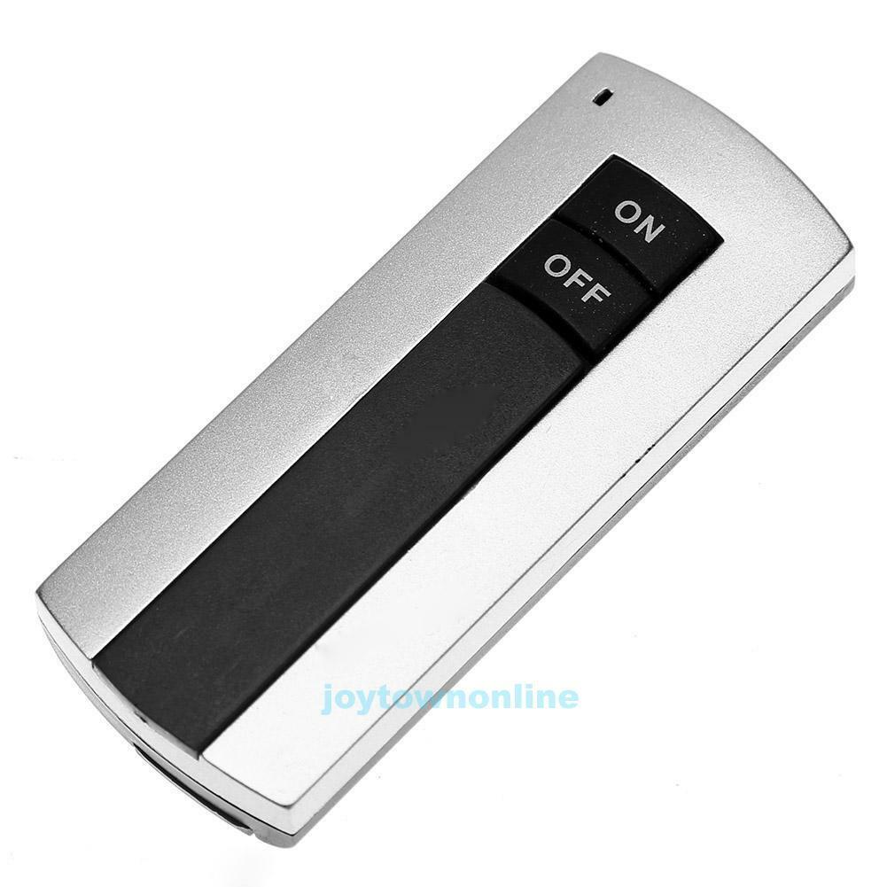 Wireless Light Switch w/ Receiver for LED Lamp 220V ON/OFF RF Remote Controls US