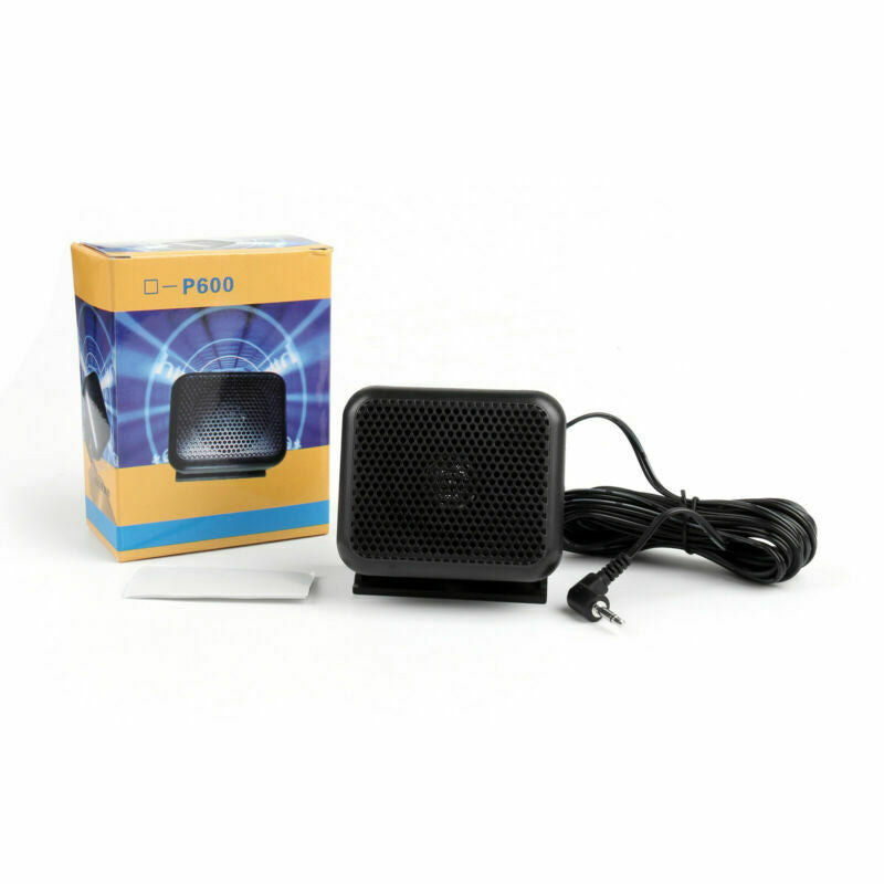 1x P600 Mini Speaker For Kenwood  Icom Yaesu 3.5mm Two-Way Car Radio .
