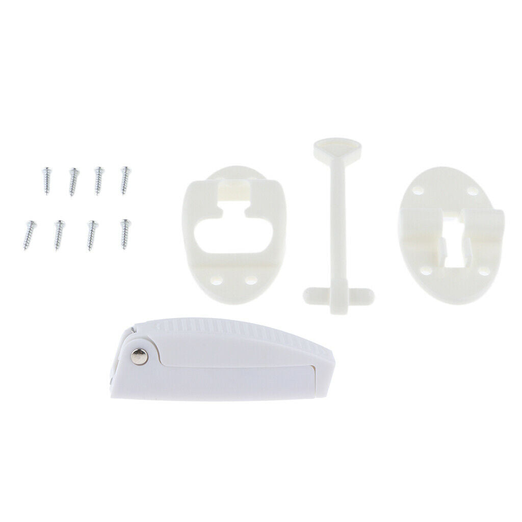 2set RV Plastic Baggage Door Catch Holder Camper Trailer Travel Latch