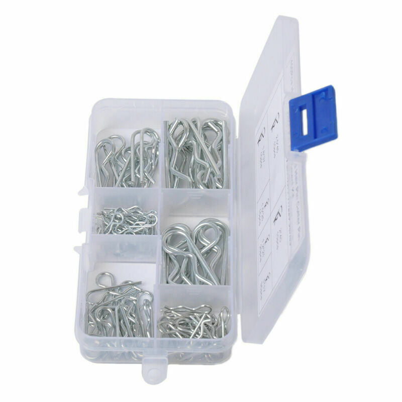 100Pcs M1*16 Stainless Steel R-Shaped Split Pin Wave Pin Circlip Pin Elasticity