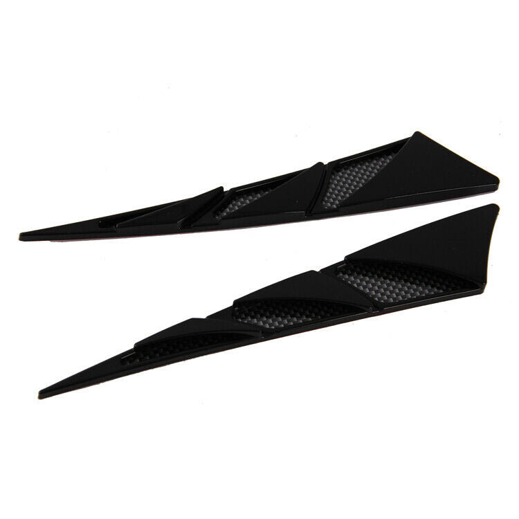 Car Air Vent Flow Intake Scoop Bonnet Cover Fender Side Hood Stricker Decor 2PCS
