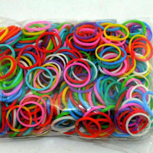 600x Pastel Elastic Rubber Bands For Hair Pony Braids Braiding Plaits Small Band
