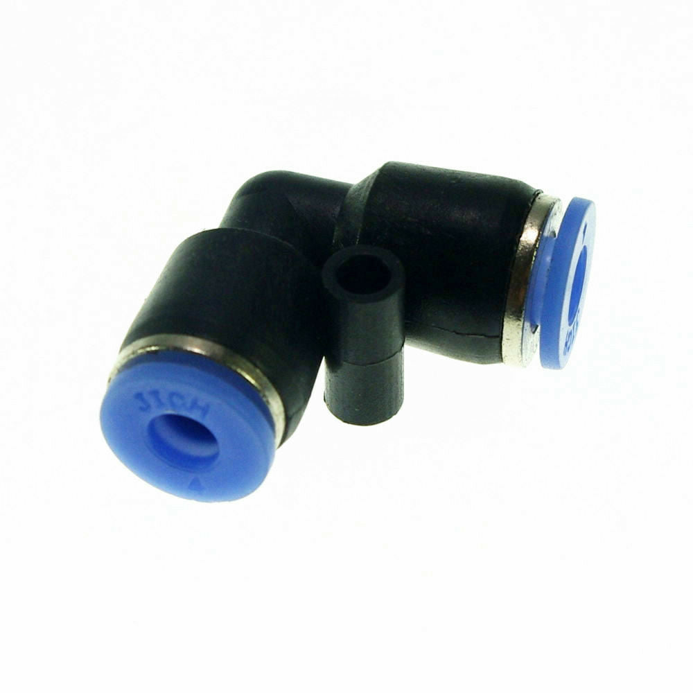 10PCS 8mm Plastic Fitting Push In Equal Elbow Connector For Pneumatics or Fluids