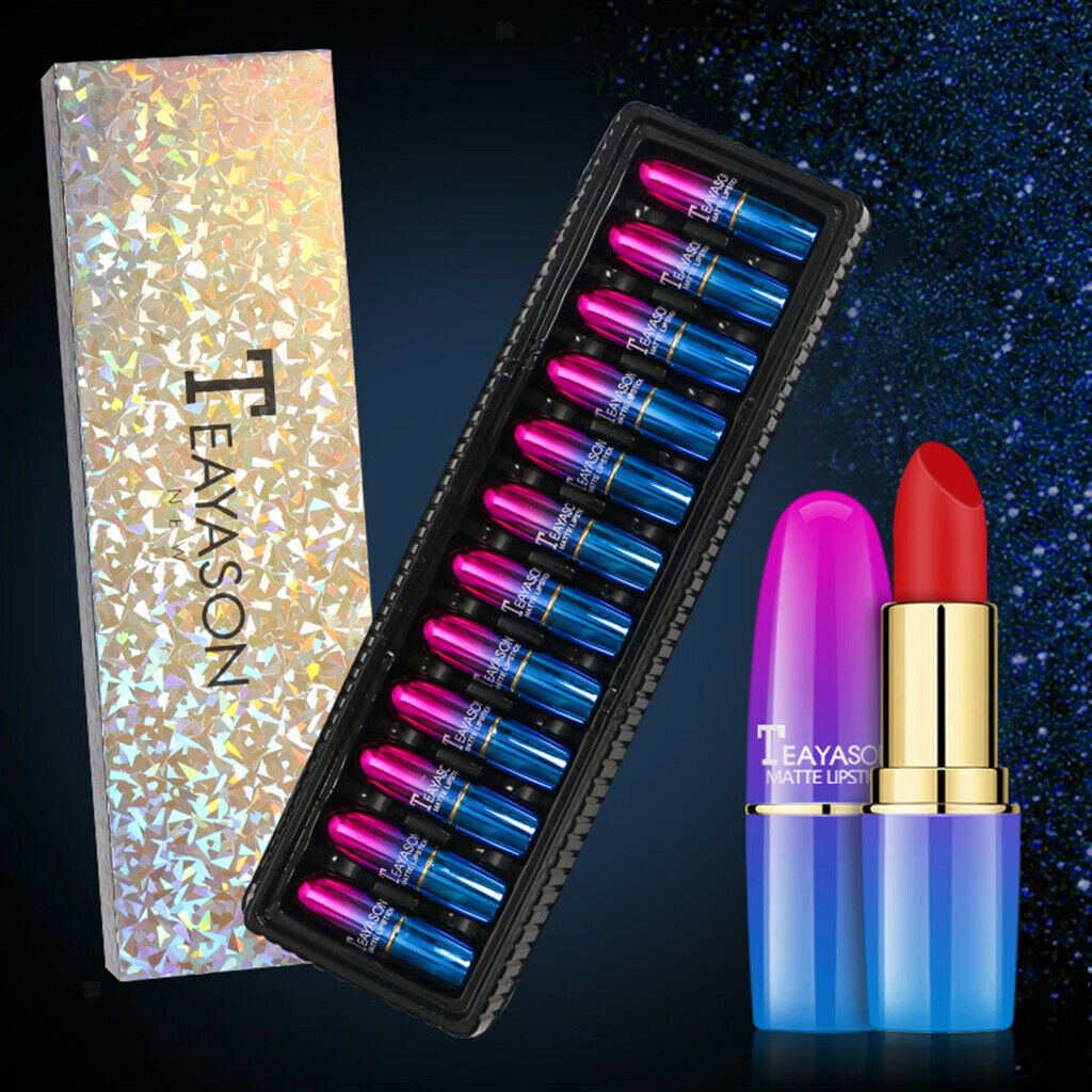 12 Colors Women Beauty Waterproof Long Lasting Cosmetics Lipstick Set Lot