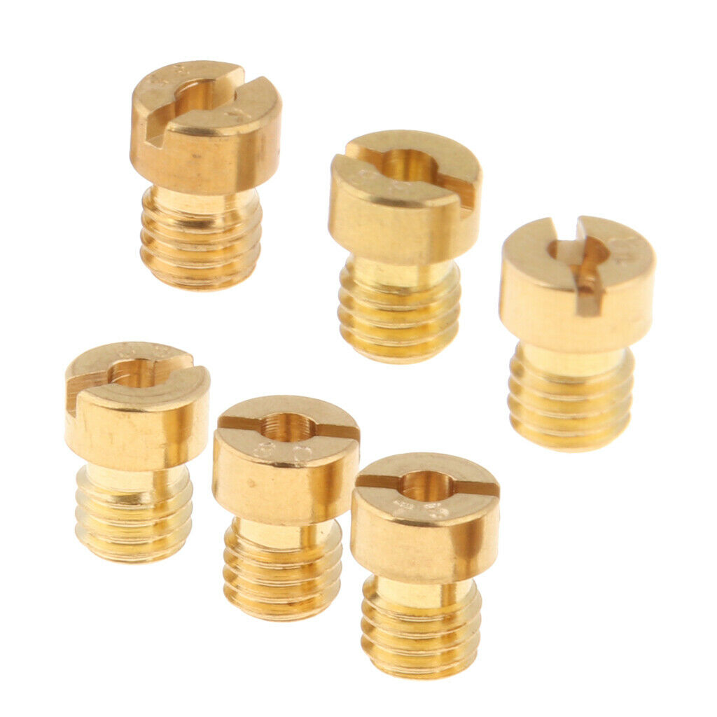 6 Pcs Main Jet Carburetor Main Jet For Pwk Oko Cvk 75.78.80.82.85.88