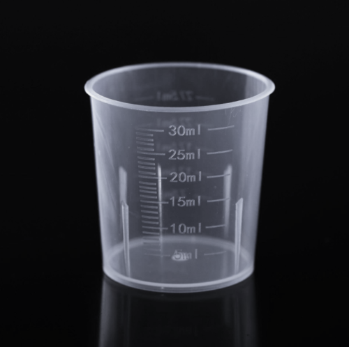 10x 30ml Measuring Cups Plastic Disposable Liquid Container Home Kitchen Tool