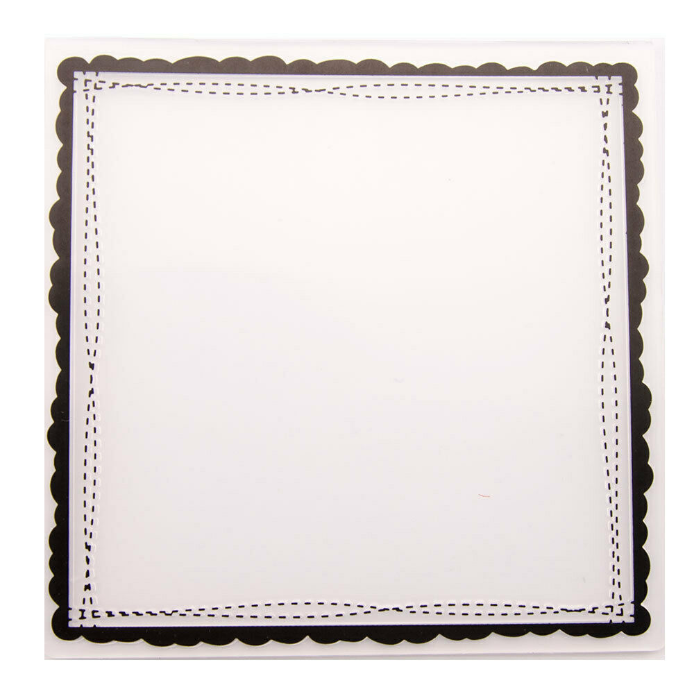 Square Frame Plastic Embossing Folders Template Cutting Scrapbooking Card Album