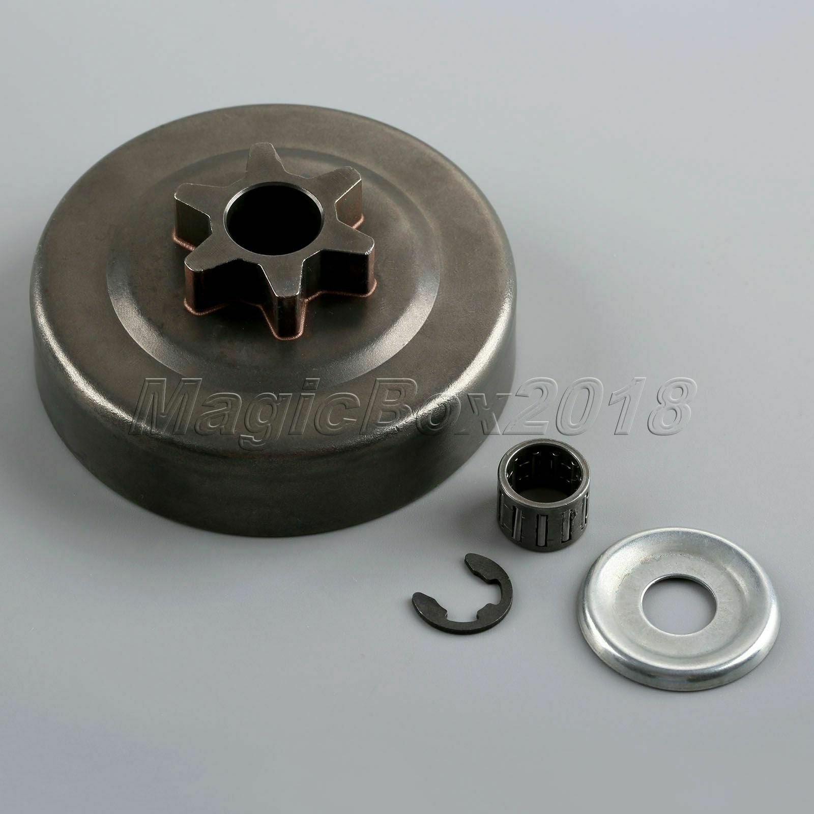 Clutch Drum Sprocket 3/8" 6T Washer E-Clip Kit For STIHL Chainsaw Parts Replace