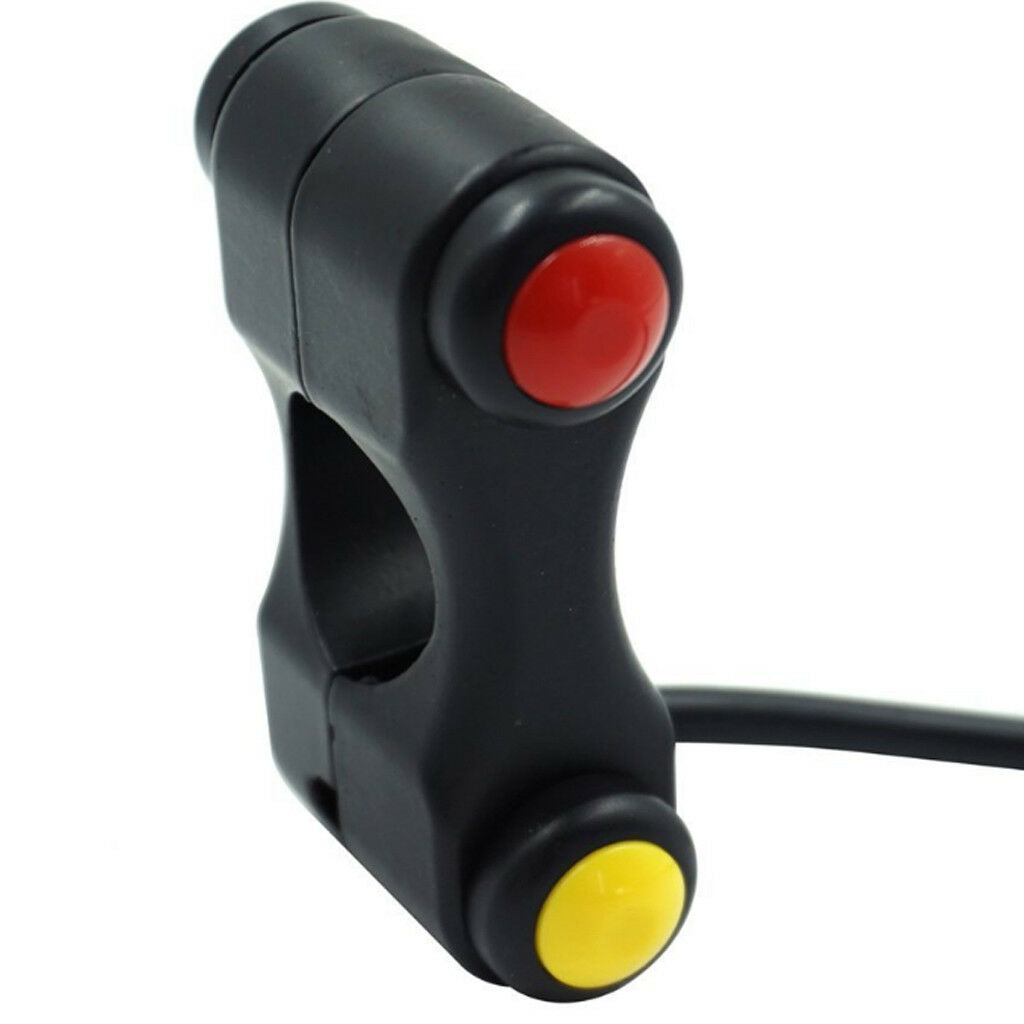 12V Motorcycle 7/8" Handlebar Switches Headlight Horn Start Switch 3 Buttons