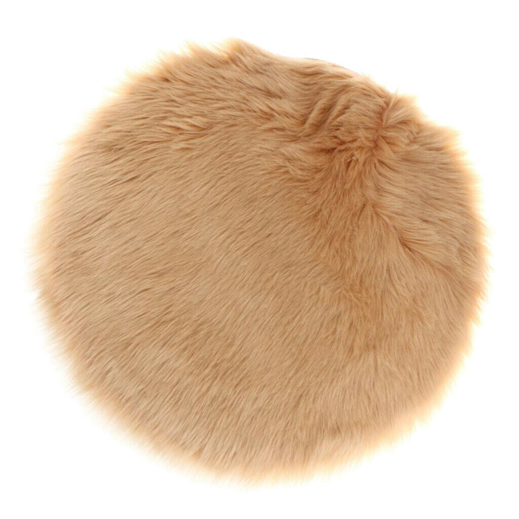 Artificial Sheepskin Car Seat Pad Cushion Mat Pad Fleece Carpet 12inch